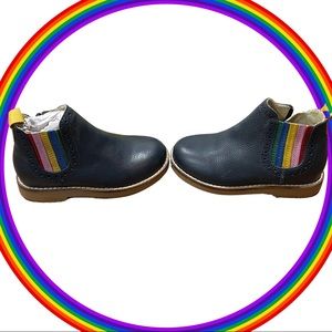 Adorable Mini Boden rainbow Chelsea Boots, never worn (NWOT), toddler 9.5